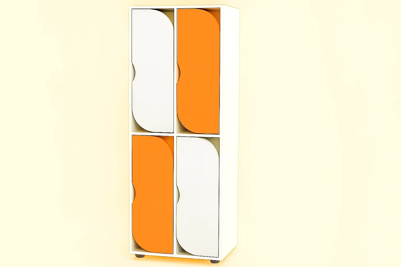 Шафа для одягу 4-секційна із полицями для взуття CNC Mebli Corporation DS-54, фото 1