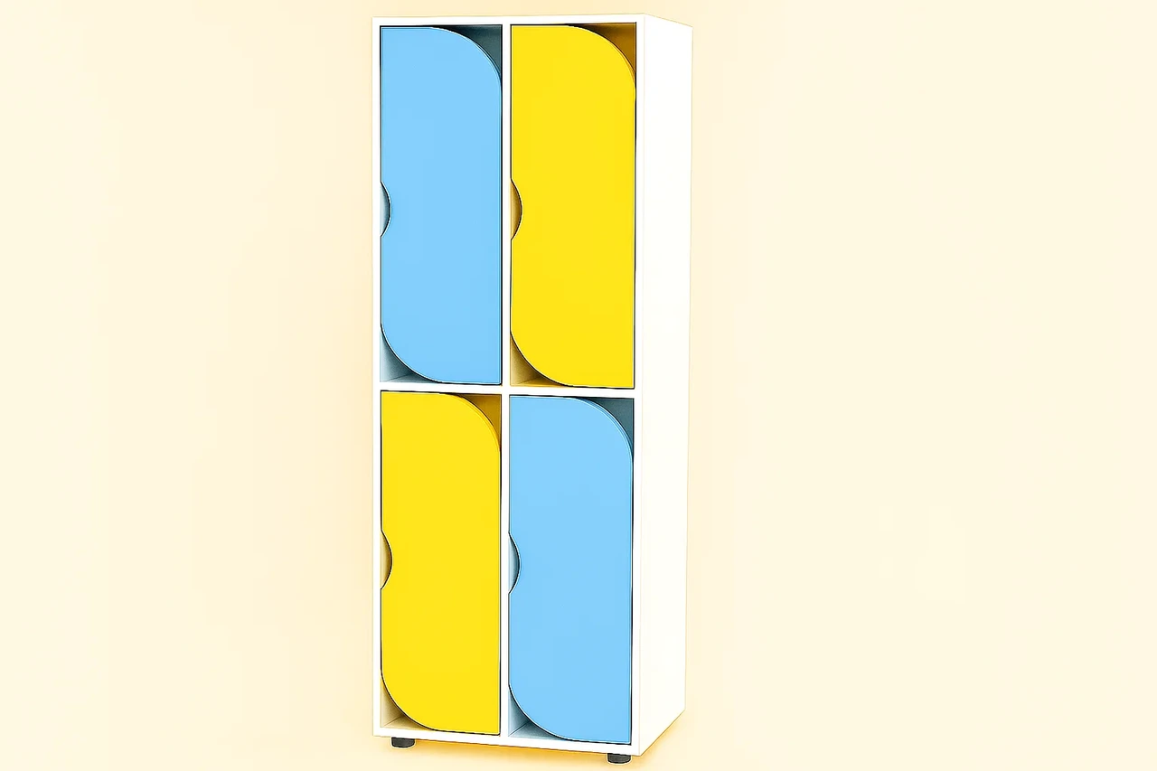 Шафа для одягу 4-секційна із полицями для взуття CNC Mebli Corporation DS-54, фото 1