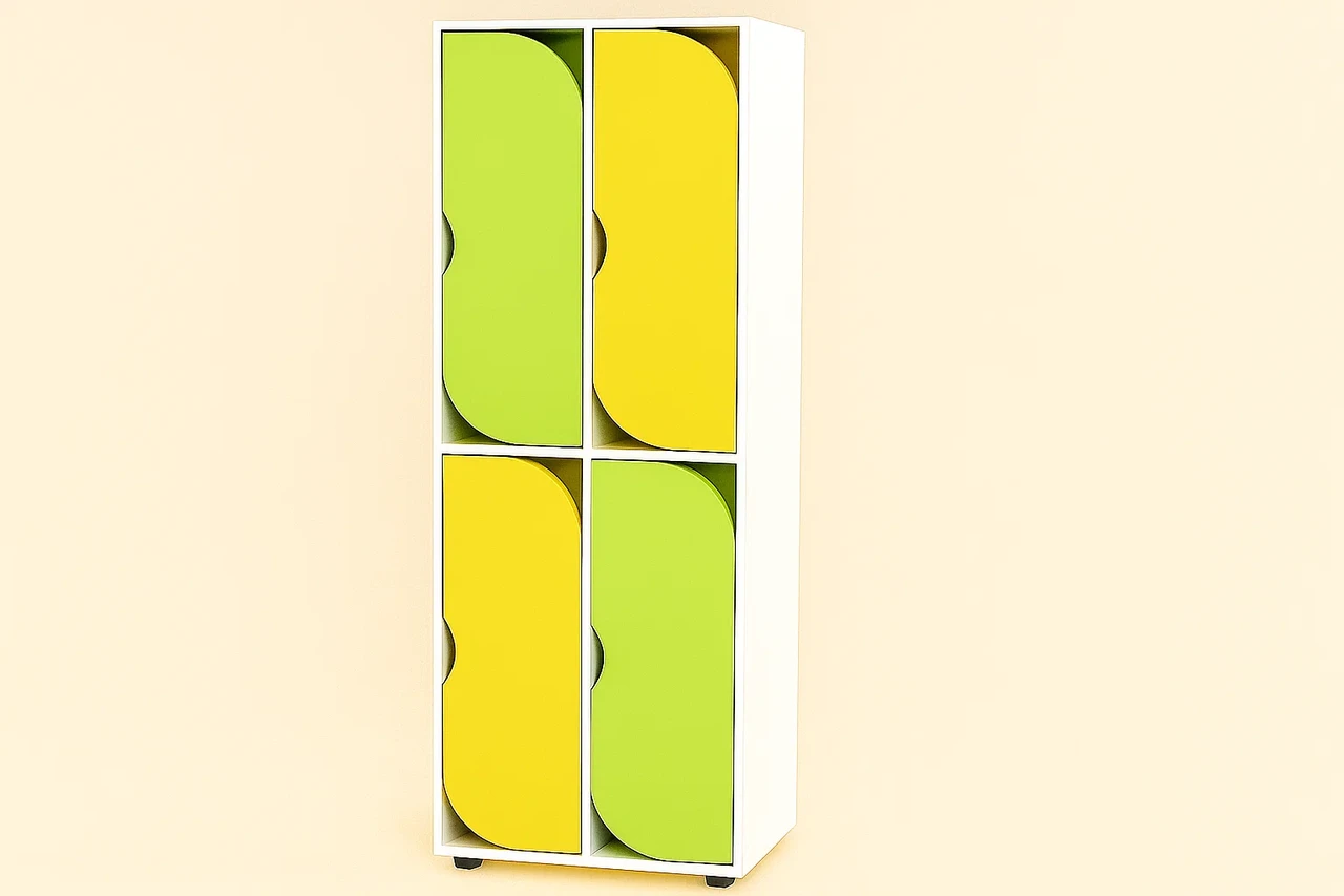 Шафа для одягу 4-секційна із полицями для взуття CNC Mebli Corporation DS-54, фото 1