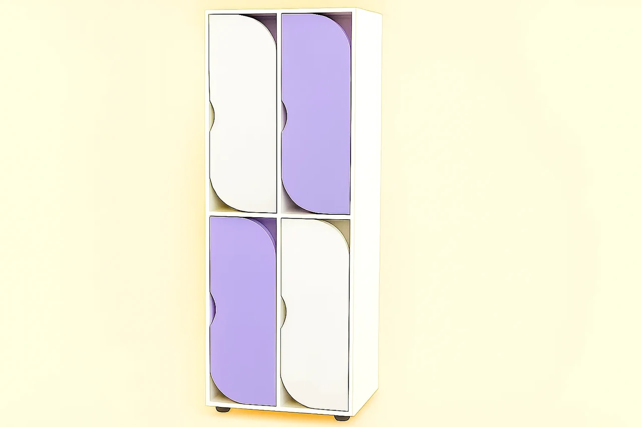 Шафа для одягу 4-секційна із полицями для взуття CNC Mebli Corporation DS-54, фото 1