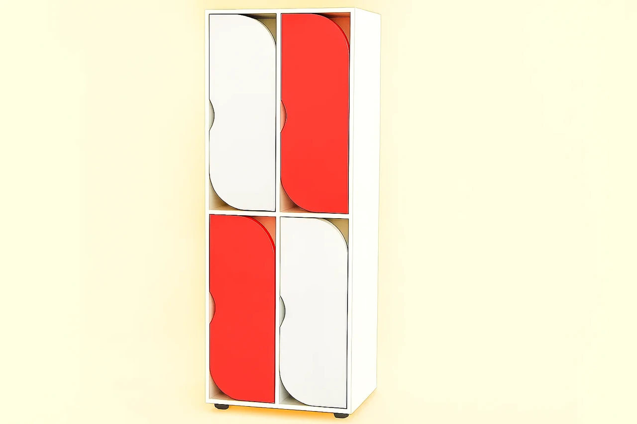 Шафа для одягу 4-секційна із полицями для взуття CNC Mebli Corporation DS-54, фото 1