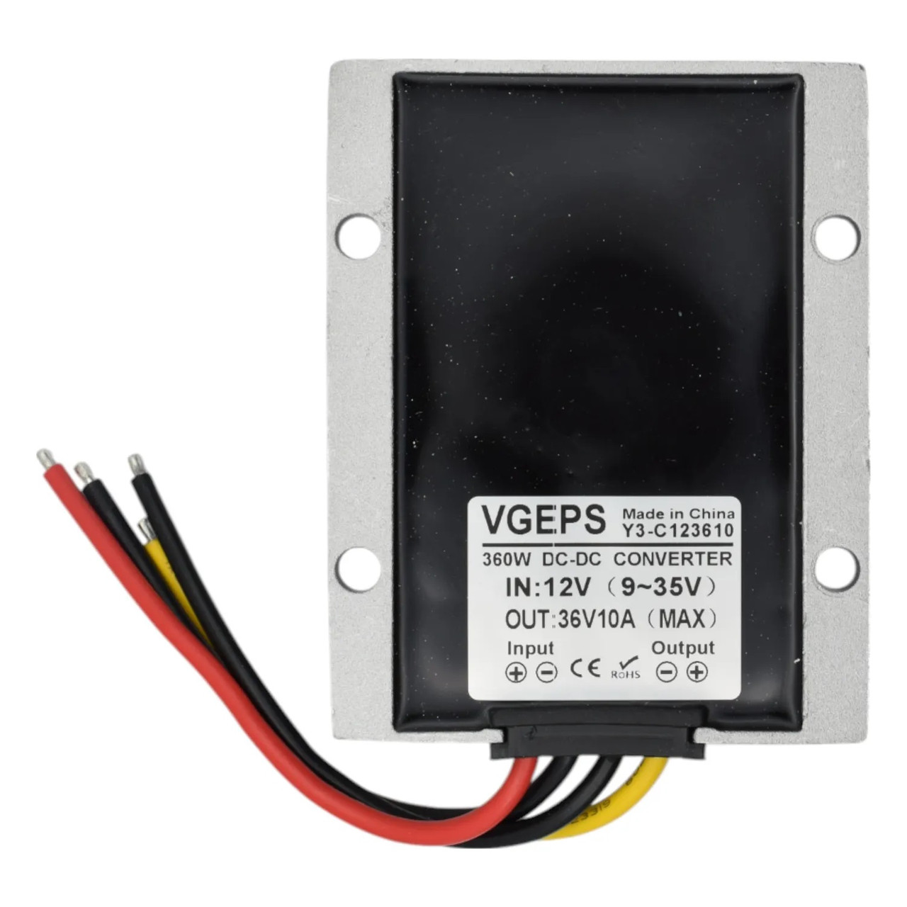 Підвищуючий перетворювач напруги 10-25V to 36V, Step-Up DC-DC конвертер, 360W 10А, Y3-C123610
