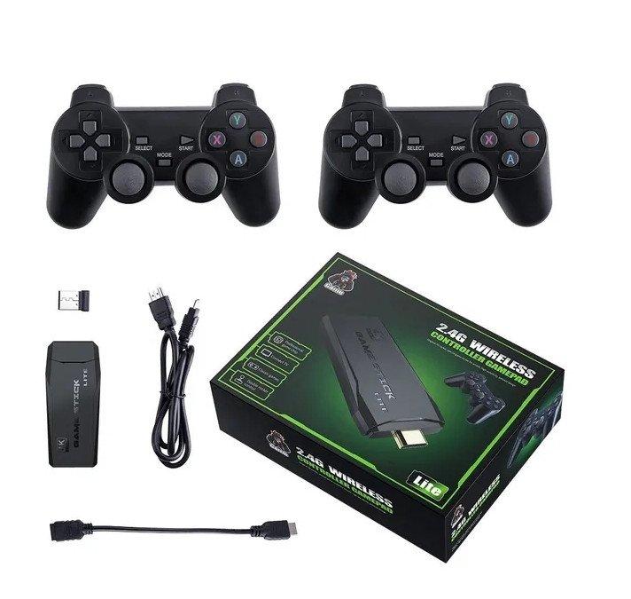 Ігрова приставка бездротова Lite Green Hdmi 3535 ігор Dendy, Sega, Аркадні ігри, Game Boy, Nintendo, Atari,, фото 1