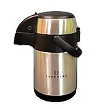 Помповий термос вакуумний EDENBERG 3 л, фото 3