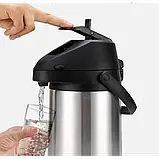 Помповий термос вакуумний EDENBERG 3 л, фото 6