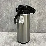 Вакуумний термос з помпою EDENBERG 1,9 л, фото 3