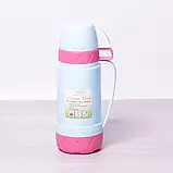 Вакуумний термос зі скляною колбою EDENBERG 1800 мл з чашкою, фото 3