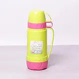 Вакуумний термос зі скляною колбою EDENBERG 1800 мл з чашкою, фото 4