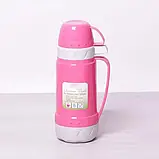 Вакуумний термос зі скляною колбою EDENBERG 1800 мл з чашкою, фото 5