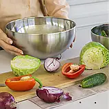 Глибока миска з нержавіючої сталі EDENBERG 30x12 см, фото 2