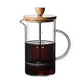 Френч-пресс EDENBERG 1000 мл с бамбуковой крышкой, фото 3