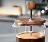 Френч-пресс EDENBERG 1000 мл с бамбуковой крышкой, фото 5