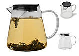 Чайник заварювальний скляний 1300 мл EDENBERG термостійке скло до 500°, фото 2