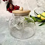 Чайник заварювальний EDENBERG жароміцне скло 1500 мл, фото 4