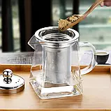 Чайник заварювальний EDENBERG жароміцне скло 750 мл, фото 2