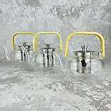 Чайник заварювальний з борсилікатного скла до 500° EDENBERG 1500 мл, фото 7