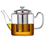 Чайник заварювальний скляний EDENBERG термостійке скло 1700 мл, фото 2