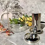 Чайник заварювальний скляний EDENBERG термостійке скло 1700 мл, фото 3