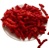 Кукурудзяні снеки Cheetos Flamin' Hot Dill Pickle Flavored Crunchy Chips 240г, фото 3