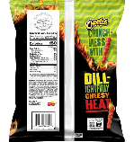 Кукурудзяні снеки Cheetos Flamin' Hot Dill Pickle Flavored Crunchy Chips 240г, фото 5