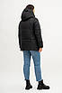 Модна куртка зимова жіноча великого розміру 50-60 чорний, фото 3