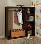 Вішалка настінна. Вішалка в передпокій. Вішалка настінна з полицею і гачками MebelProff B7, фото 6