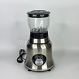 Блендер стаціонарний 3в1 з кавомолкою та подрібнювачем Henschll 1000 Вт, з 2 швидкостями та скляною чашею, HS-8891, фото 8