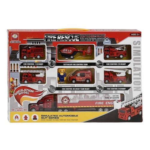 Набір машин Спецтехніка пожежні 399-98 D