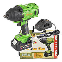 Гайковерт акумуляторний безщітковий 1356 Нм Procraft PWA80 в кейсі