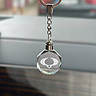 Брелок Crystal з різнокольоровою підсвіткою SSANG YONG, фото 3