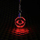 Брелок Crystal з різнокольоровою підсвіткою SSANG YONG, фото 2