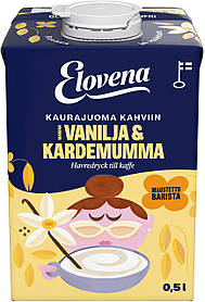 Упаковка Вівсяне молоко до кави ELOVENA 3% Barista з ваніллю та кардамоном 500 мл, (10 шт/ящ)