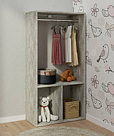 Вішалка настінна. Вішалка в передпокій. Вішалка настінна з полицею і гачками MebelProff B8 Бетон