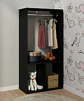 Вішалка настінна. Вішалка в передпокій. Вішалка настінна з полицею і гачками MebelProff B8 Антрацит