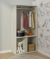 Вішалка настінна. Вішалка в передпокій. Вішалка настінна з полицею і гачками MebelProff B8 Крафт Білий