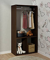 Вішалка настінна. Вішалка в передпокій. Вішалка настінна з полицею і гачками MebelProff B8 Венге