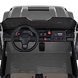 Електромобіль Джип дитячий (4 мотори 45W, 2аккум.12V7AH, підсвічування, пульт 2,4G) Bambi M 6204EBLR-11(24V) Сірий, фото 6