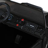 Електромобіль Джип дитячий (4 мотори 45W, 2аккум.12V7AH, підсвічування, пульт 2,4G) Bambi M 6204EBLR-2(24V) Чорний, фото 6