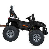 Електромобіль Джип дитячий (4 мотори 45W, 2аккум.12V7AH, підсвічування, пульт 2,4G) Bambi M 6204EBLR-2(24V) Чорний, фото 10