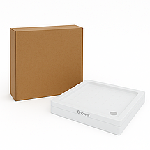 Душовий піддон Shower CARISMA SW-8692 80х80х18 см квадратний акриловий, фото 2