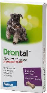 Дронтал Плюс No6 Drontal Plus Bayer таблетки для собак зі смаком м'яса