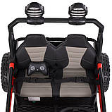 Електромобіль джип Баггі (р/к, 4мотор45W, 2аккум12V7AH, USB, EVA, BLUETOOTH) Bambi M 6205EBLR-3(24V) Червоний, фото 10