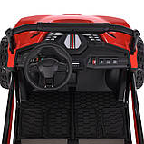 Електромобіль джип Баггі (р/к, 4мотор45W, 2аккум12V7AH, USB, EVA, BLUETOOTH) Bambi M 6205EBLR-3(24V) Червоний, фото 3