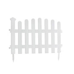 Садова огорожа пластикова Мадера 46*38см біла MM2183-01 ММ Пласт