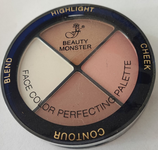 Палітра для макіяжу 4 в 1 Beauty Monster Ffleur FC53 Хайлайтер №2, фото 1