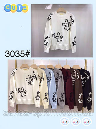 Светр жіночий кашемір оптом (50-56) Китай 3035-139856, фото 1