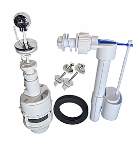 Зливний механізм ExstraPlast зі штоковим зливом бокова подача води