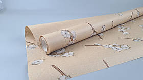 Рулон 8 м папір подарунковий з друком (38) для квітів (h680) Крафт No9 (1 шт.)