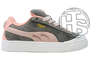 Жіночі снікерси Пума Puma Suede XL Crush Preserves Grey Pink ALL21845