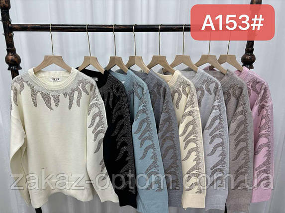 Светр жіночий батал оптом (50-54) Китай А153-139864, фото 1